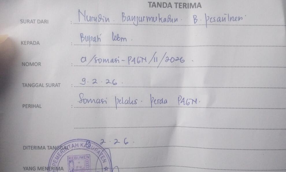 Bupati Kebumen Disomasi oleh warganya sendiri karena diduga lalai Menjalankan Perda Nomor 12 Tahun 2024
